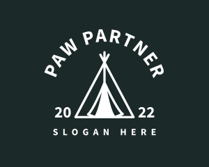 Outdoor Camping Tent  logo design