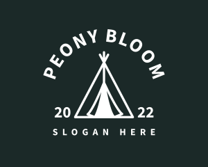 Outdoor Camping Tent  logo design