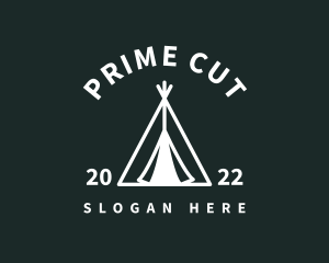 Outdoor Camping Tent  logo design