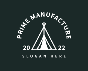 Outdoor Camping Tent  logo design