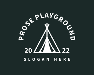 Outdoor Camping Tent  logo design