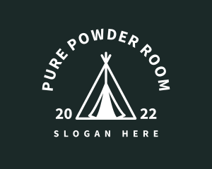 Outdoor Camping Tent  logo design