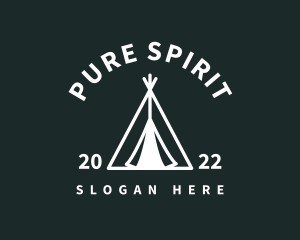 Outdoor Camping Tent  logo design