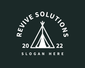 Outdoor Camping Tent  logo design