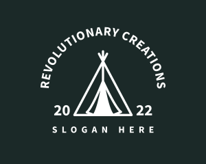 Outdoor Camping Tent  logo design