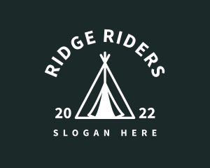 Outdoor Camping Tent  logo design