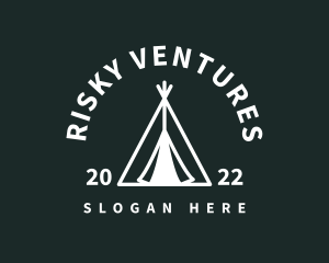 Outdoor Camping Tent  logo design