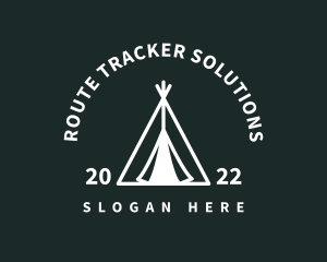 Outdoor Camping Tent  logo design