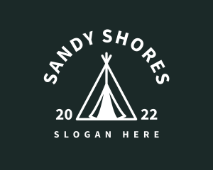 Outdoor Camping Tent  logo design