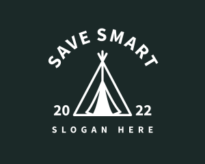 Outdoor Camping Tent  logo design