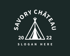 Outdoor Camping Tent  logo design