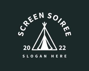 Outdoor Camping Tent  logo design