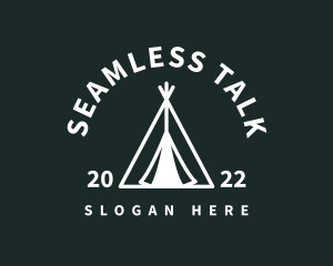 Outdoor Camping Tent  logo design