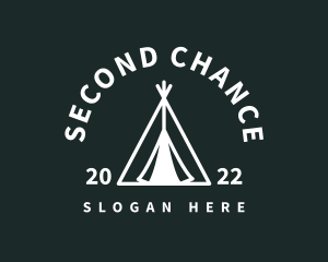 Outdoor Camping Tent  logo design