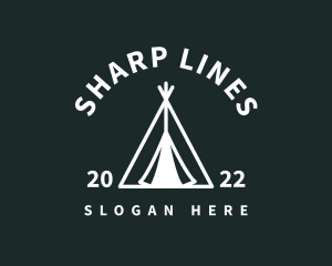 Outdoor Camping Tent  logo design