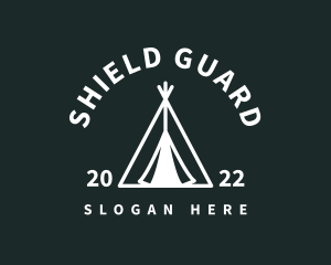 Outdoor Camping Tent  logo design