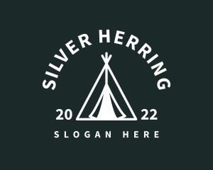 Outdoor Camping Tent  logo design