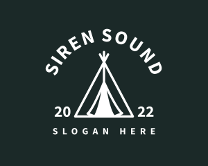 Outdoor Camping Tent  logo design