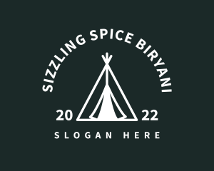 Outdoor Camping Tent  logo design