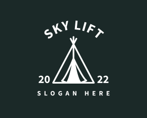 Outdoor Camping Tent  logo design