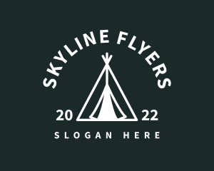 Outdoor Camping Tent  logo design