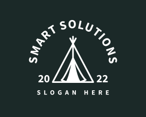 Outdoor Camping Tent  logo design