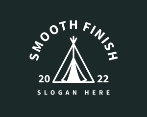 Outdoor Camping Tent  logo design