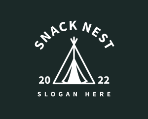 Outdoor Camping Tent  logo design