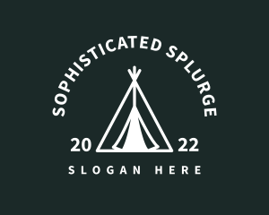 Outdoor Camping Tent  logo design