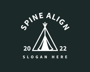 Outdoor Camping Tent  logo design