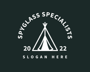 Outdoor Camping Tent  logo design