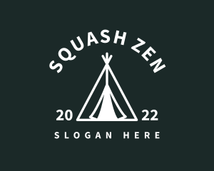 Outdoor Camping Tent  logo design