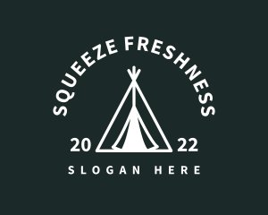 Outdoor Camping Tent  logo design