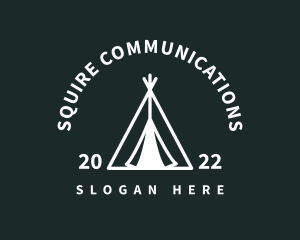 Outdoor Camping Tent  logo design