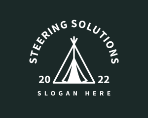 Outdoor Camping Tent  logo design