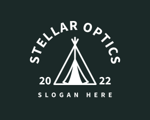 Outdoor Camping Tent  logo design