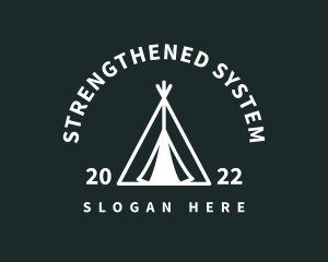 Outdoor Camping Tent  logo design