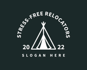 Outdoor Camping Tent  logo design