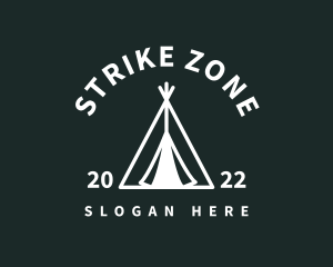 Outdoor Camping Tent  logo design