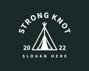 Outdoor Camping Tent  logo design