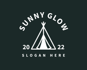 Outdoor Camping Tent  logo design