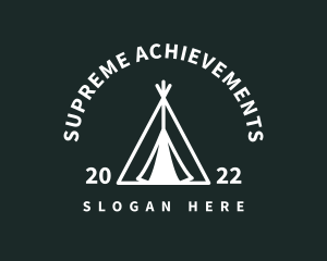 Outdoor Camping Tent  logo design