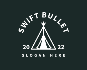 Outdoor Camping Tent  logo design