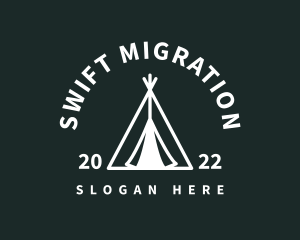 Outdoor Camping Tent  logo design