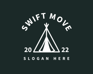 Outdoor Camping Tent  logo design