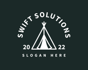 Outdoor Camping Tent  logo design