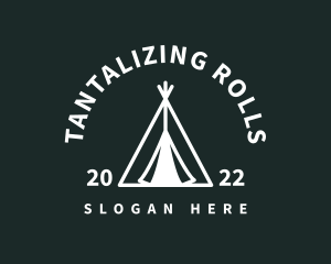 Outdoor Camping Tent  logo design