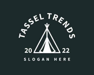 Outdoor Camping Tent  logo design