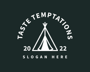 Outdoor Camping Tent  logo design