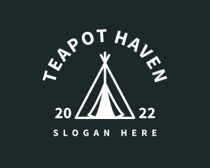 Outdoor Camping Tent  logo design